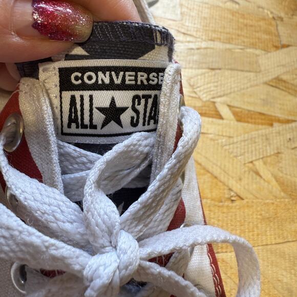 Converse All Star Patriotic Canvas Low Top Sneakers Unisex M=6 W=8 - Picture 7 of 11